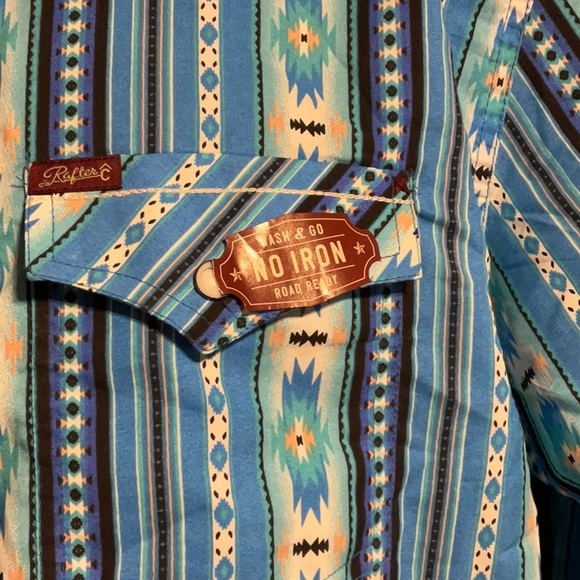 Rafter C Men’s Long Sleeve Pearl-snap Shirt - Picture 2 of 6